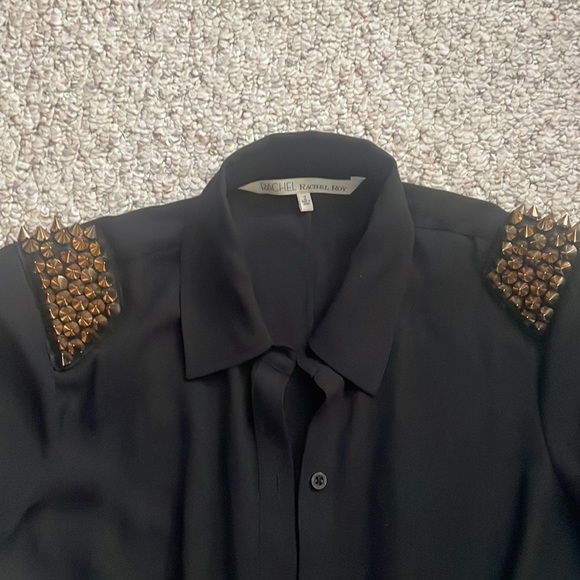 Rachel Rachel Roy studded shoulder button down shirt - Picture 2 of 2